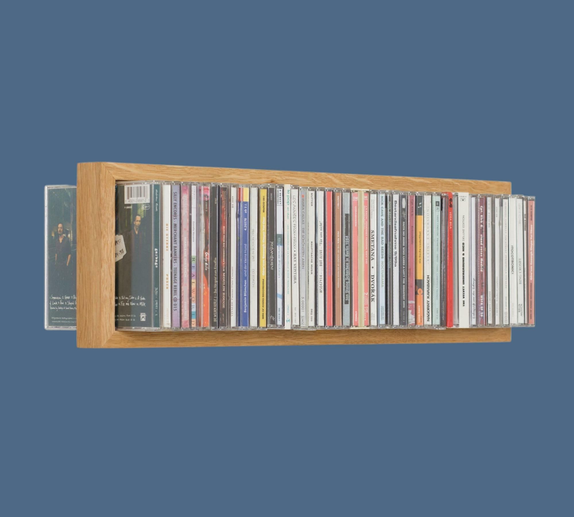 CD-Regal mit Eichenrahmen b-cd2 Dunkel 0