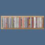 CD-Regal mit Eichenrahmen b-cd2 Dunkel 1