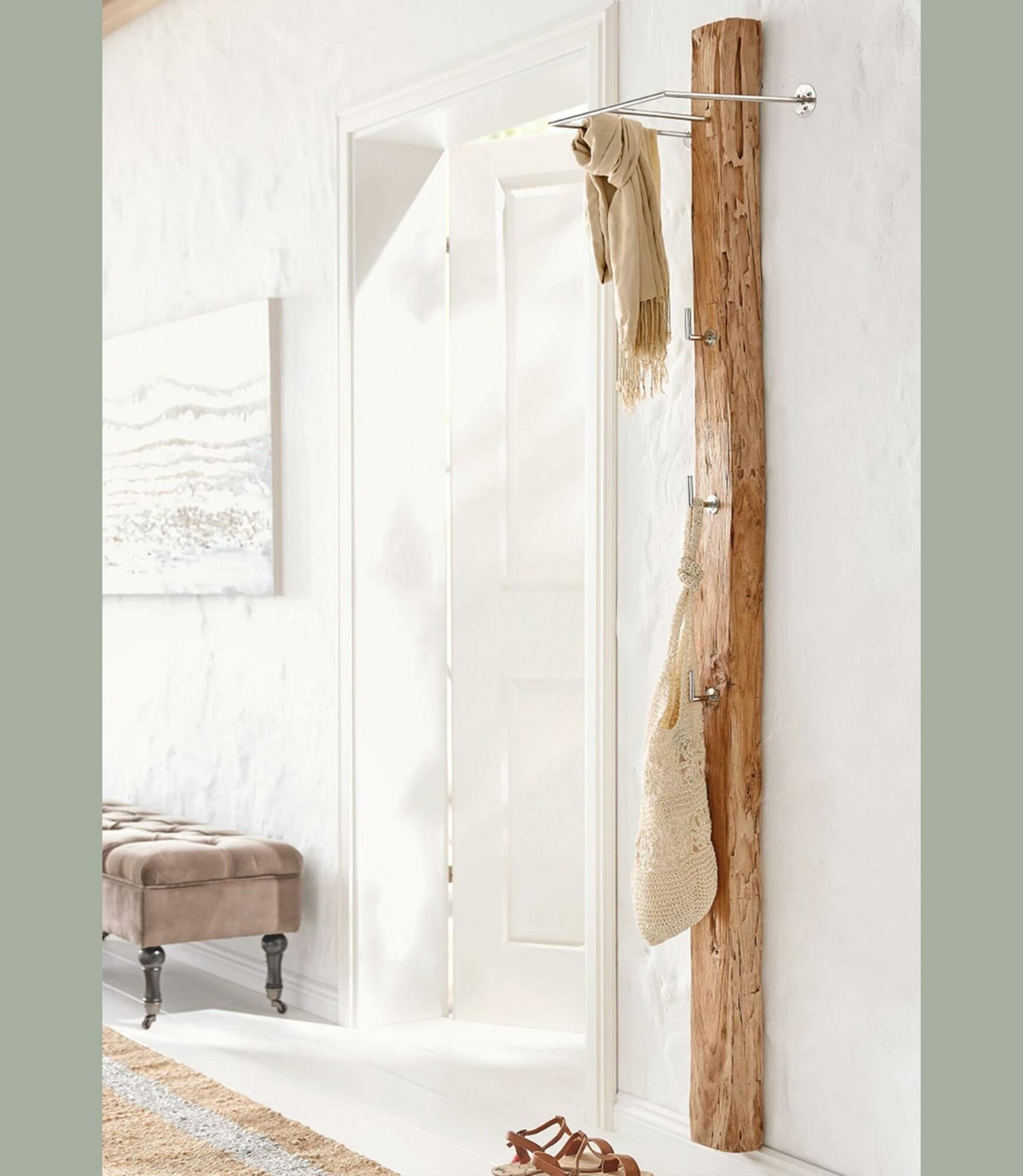 Garderobe aus Massivholz Eiche 1
