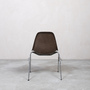 Eames Fiberglass Side Chair by Herman Miller Seal Brown 4
