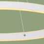 LED-Pendelleuchte Oval Weiß 1