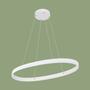 LED-Pendelleuchte Oval Weiß 2