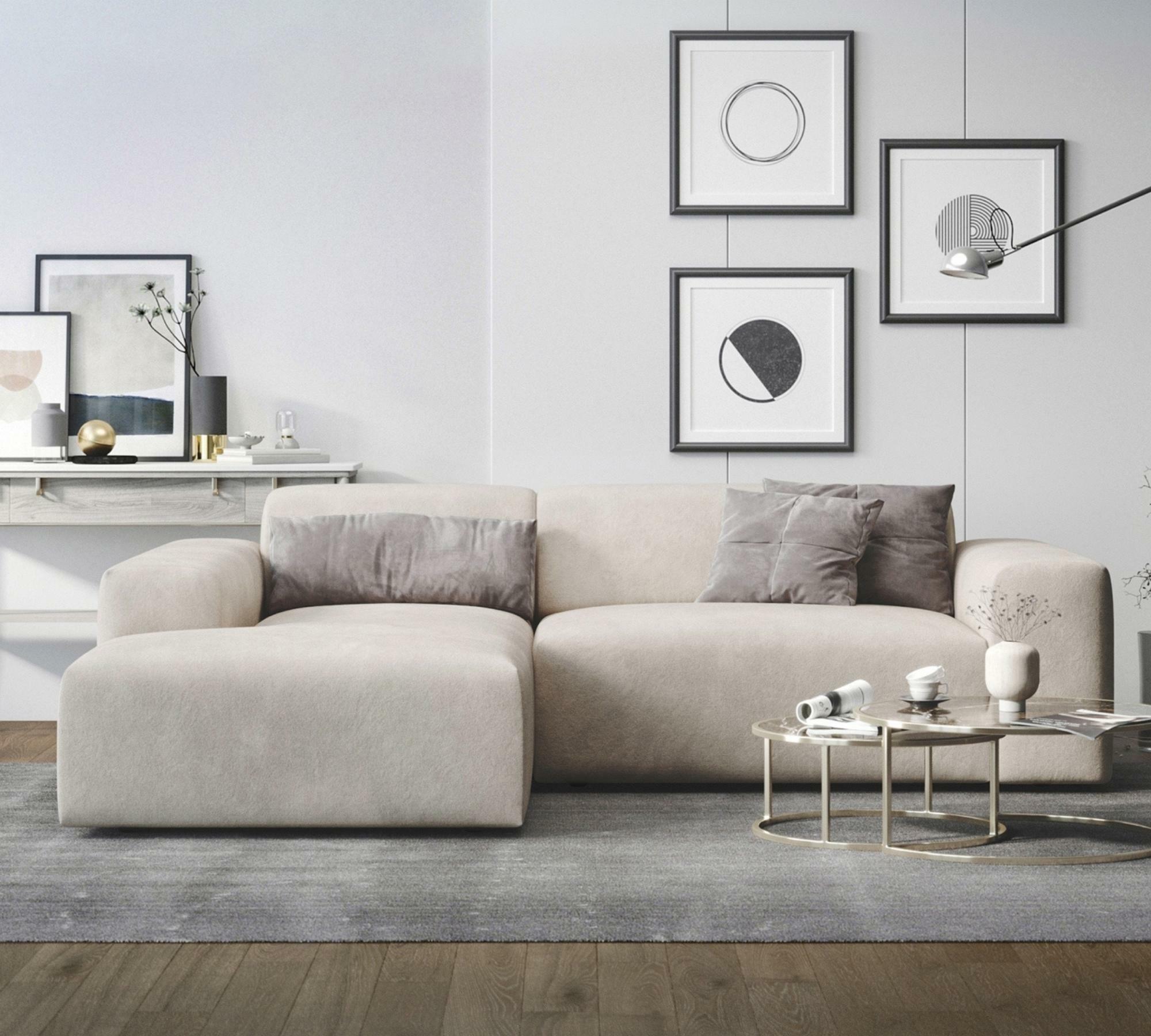 2-Sitzer Sofa Karen Récamiere Links Beige 0