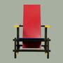Cassina Red & Blue Chair Gerrit T. Rietveld 2