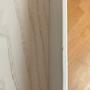 Beistelltisch Pizzo 40 aus Edellstahl und Holz Weiß 5