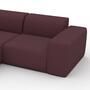 Pyllow 2-Sitzer Ecksofa Récamiere Links Brombeer 3