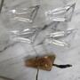Vintage Aschenbecher 50er Jahre Messing Glas 3