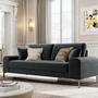 3-Sitzer Sofa Rime Samt Grau 0