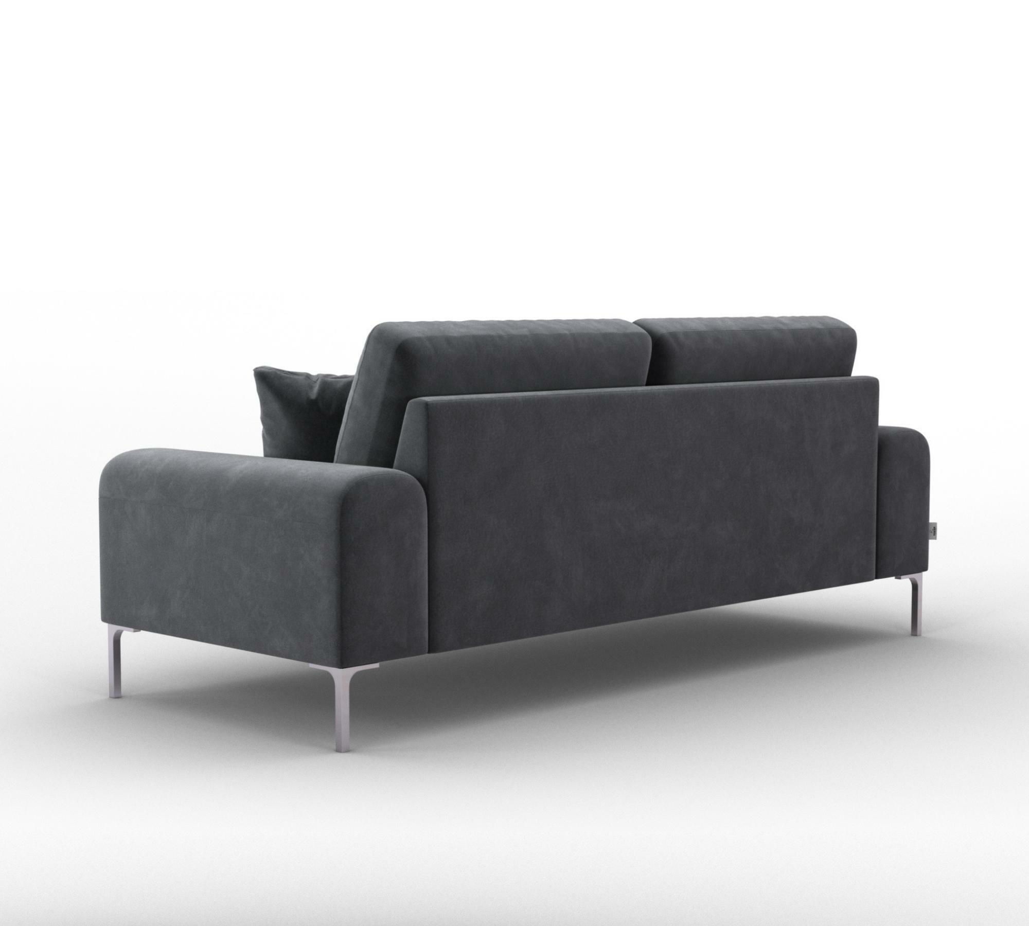 3-Sitzer Sofa Rime Samt Grau 3