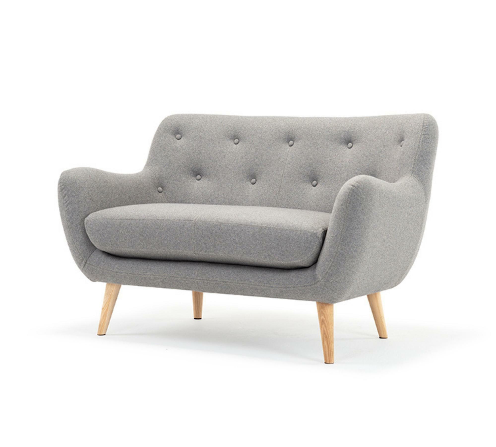 Herman Sofa 2-Sitzer Elliot Light Grey 1