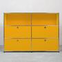 USM Haller Highboard 2x3 Fächer oben offen Goldgelb 0