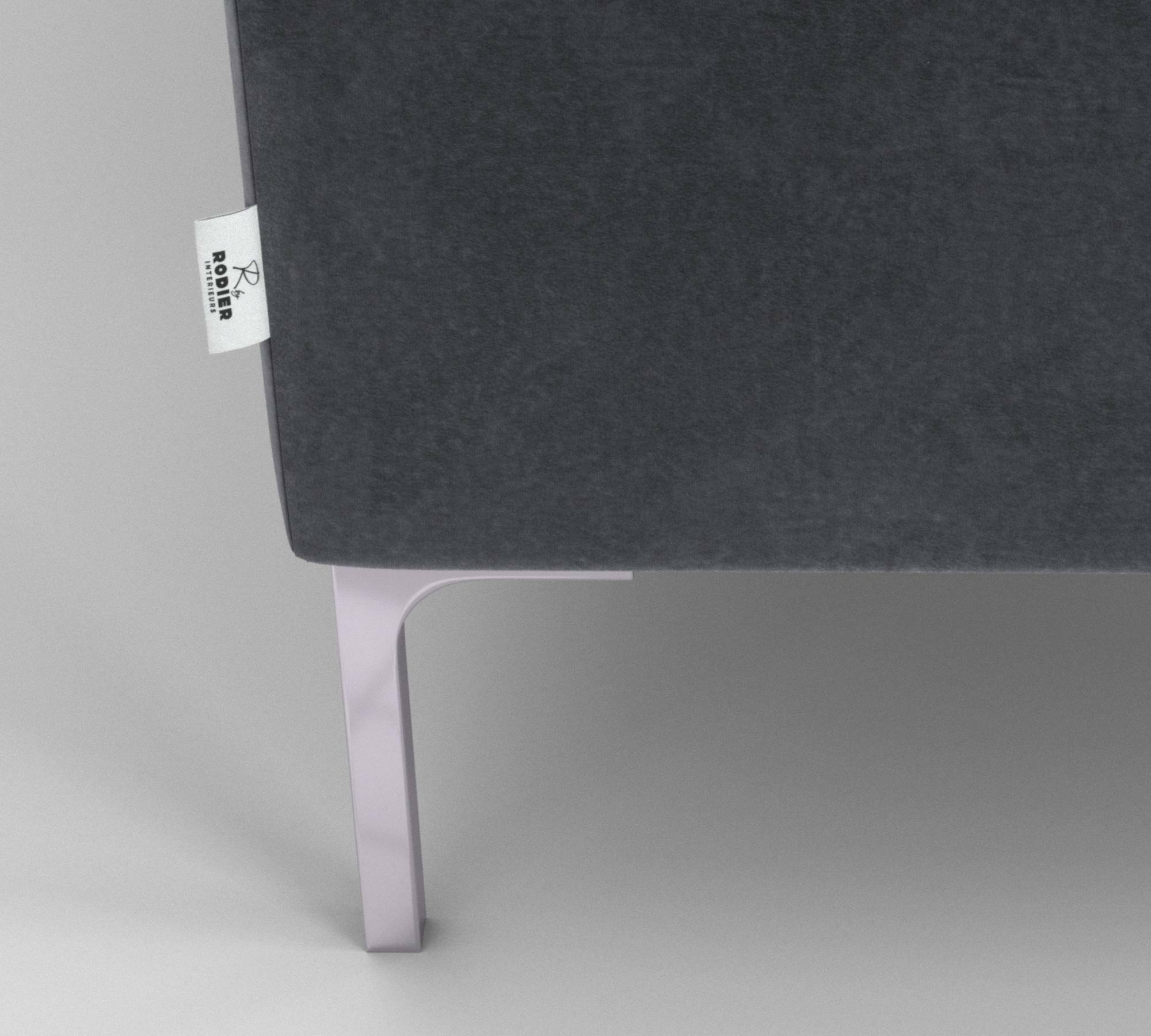 3-Sitzer Sofa Rime Samt Grau 5