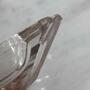 Vintage Aschenbecher 50er Jahre Messing Glas 6