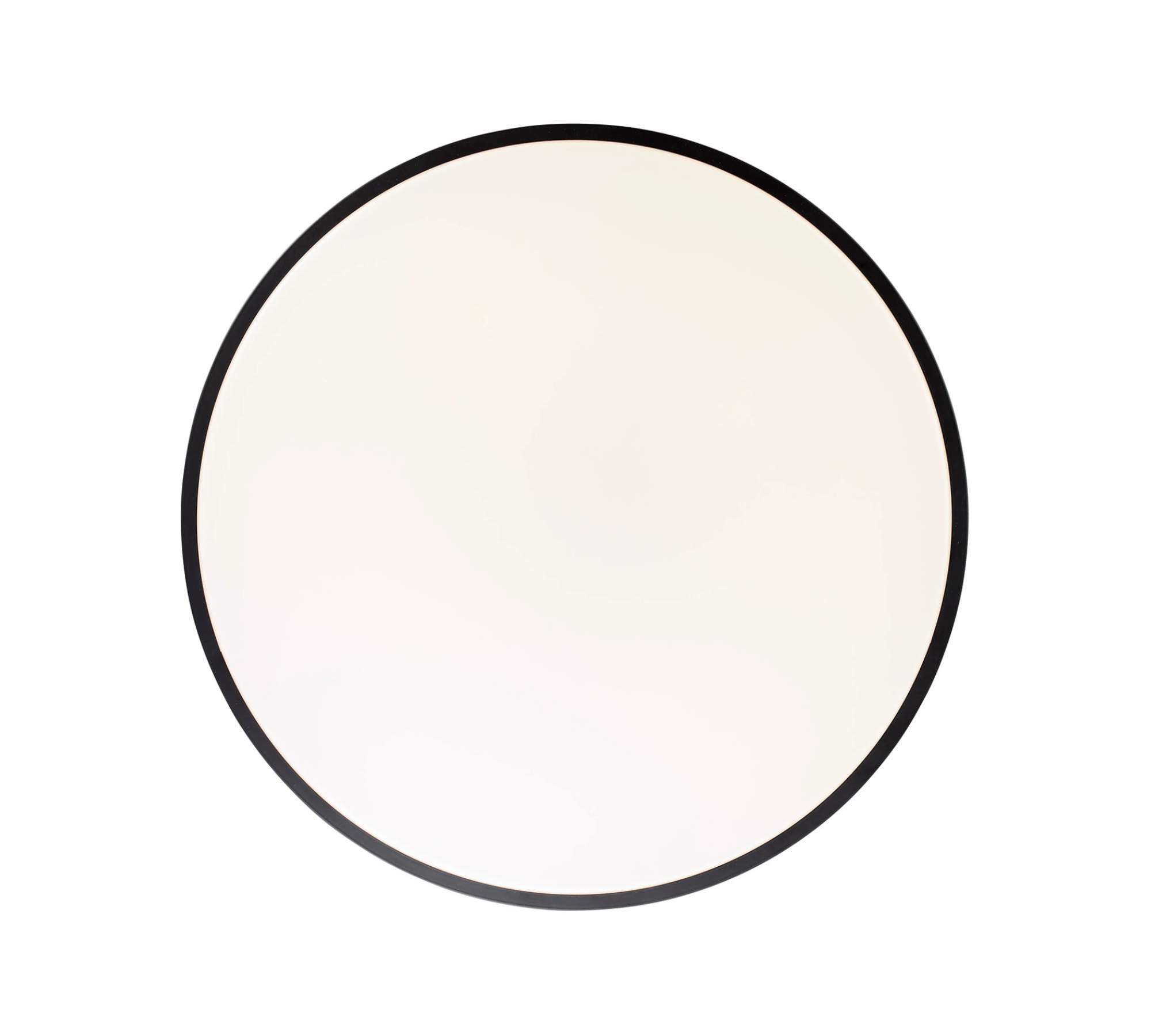 LED Ceiling Light Round Steel Black 5