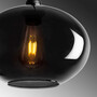 Pendant lamp 3 elements metal smoke-colored 8