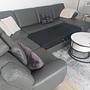Anthracite Leather Sofa 1