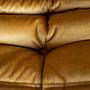 Togo Sessel und Ottoman Set Samt Goldgelb 5