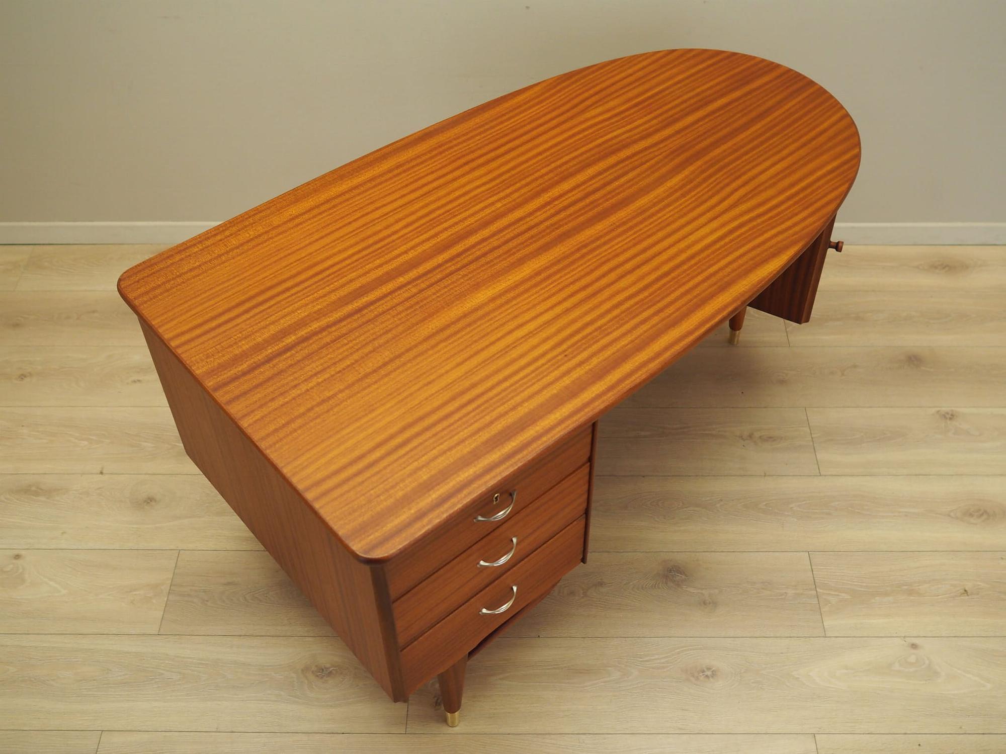 Mahogany Schreibtisch 1960 Jahre 8