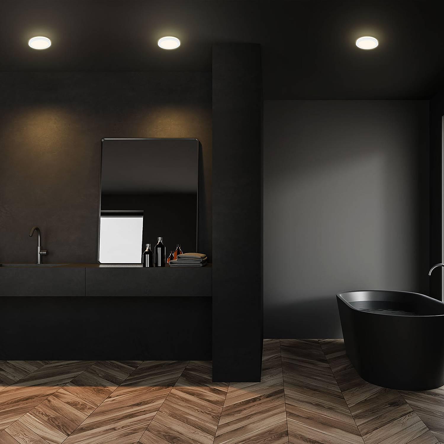 3x LED-Einbauleuchte Sleek Weiß 2