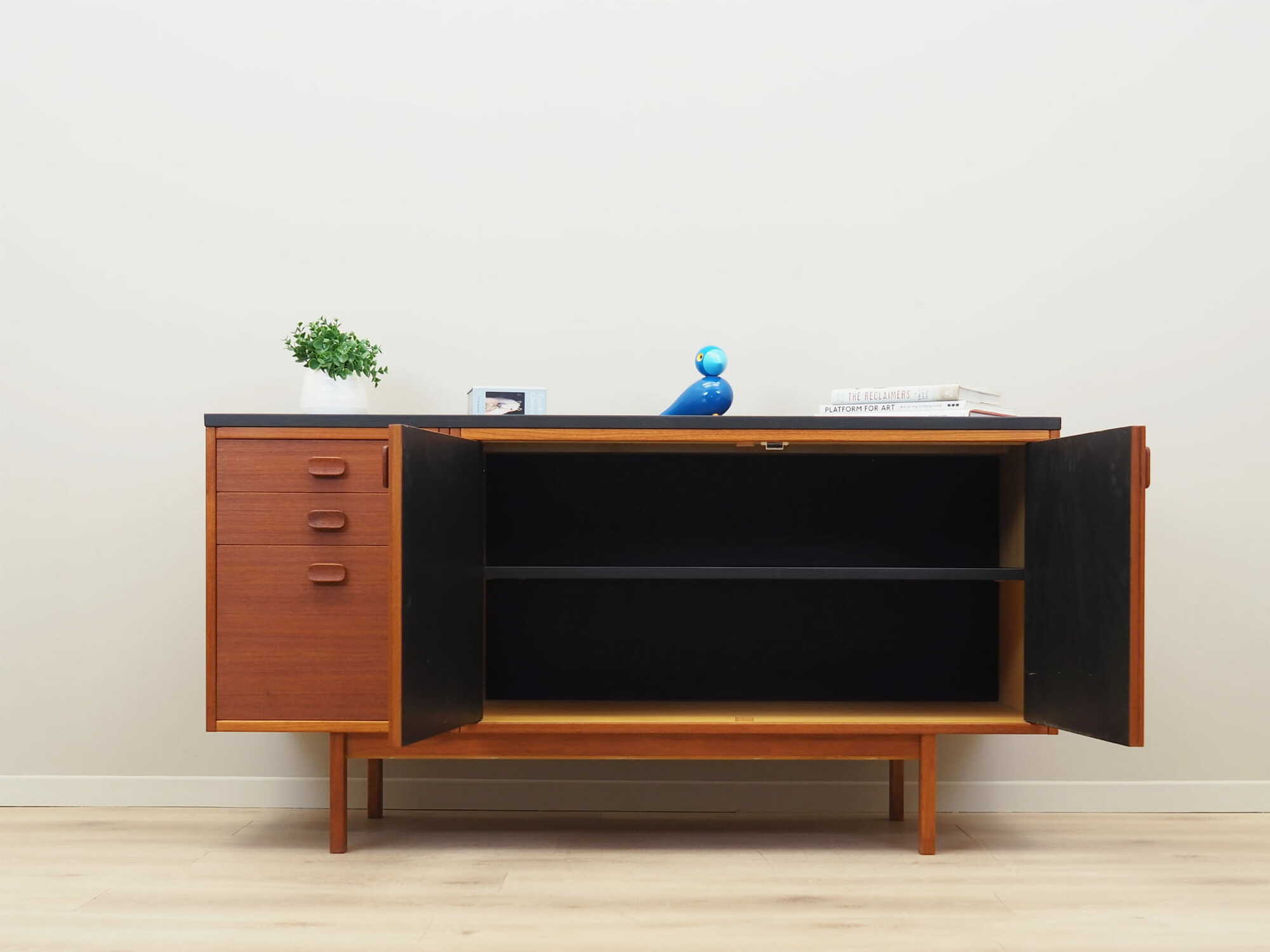 Vintage chest of drawers Teak brown 1960s 2