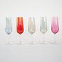 Wine Glass Set Multicolored 1960s 3