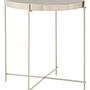 Allure Round Side Table Metal Grey 43cm 0