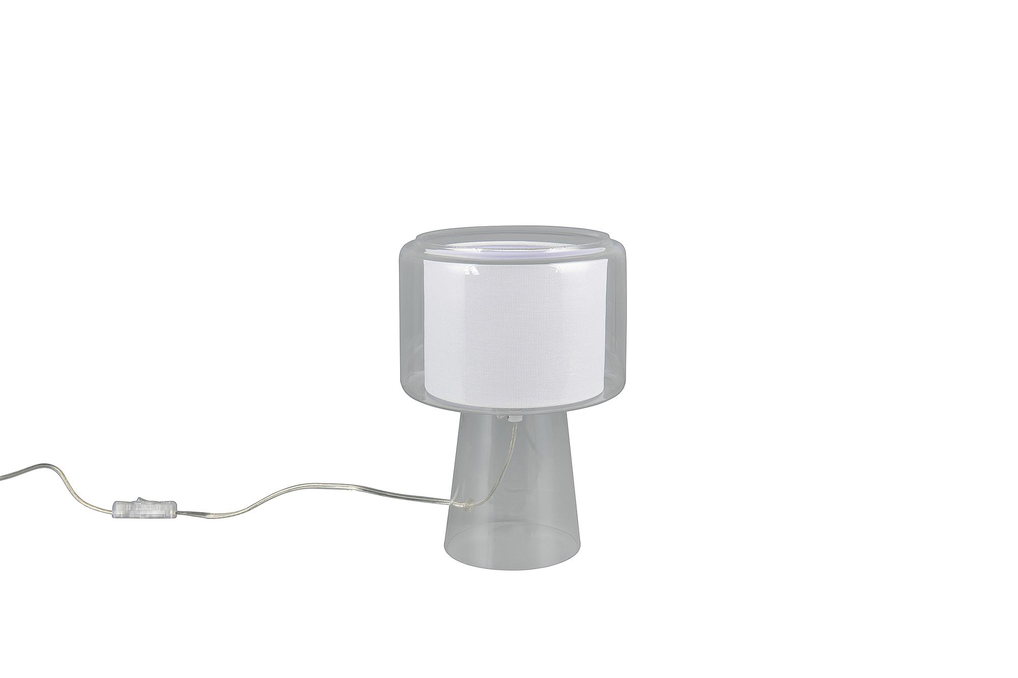 1-Flammig Rocka TischleuchteKlarglas Durchscheinend 3