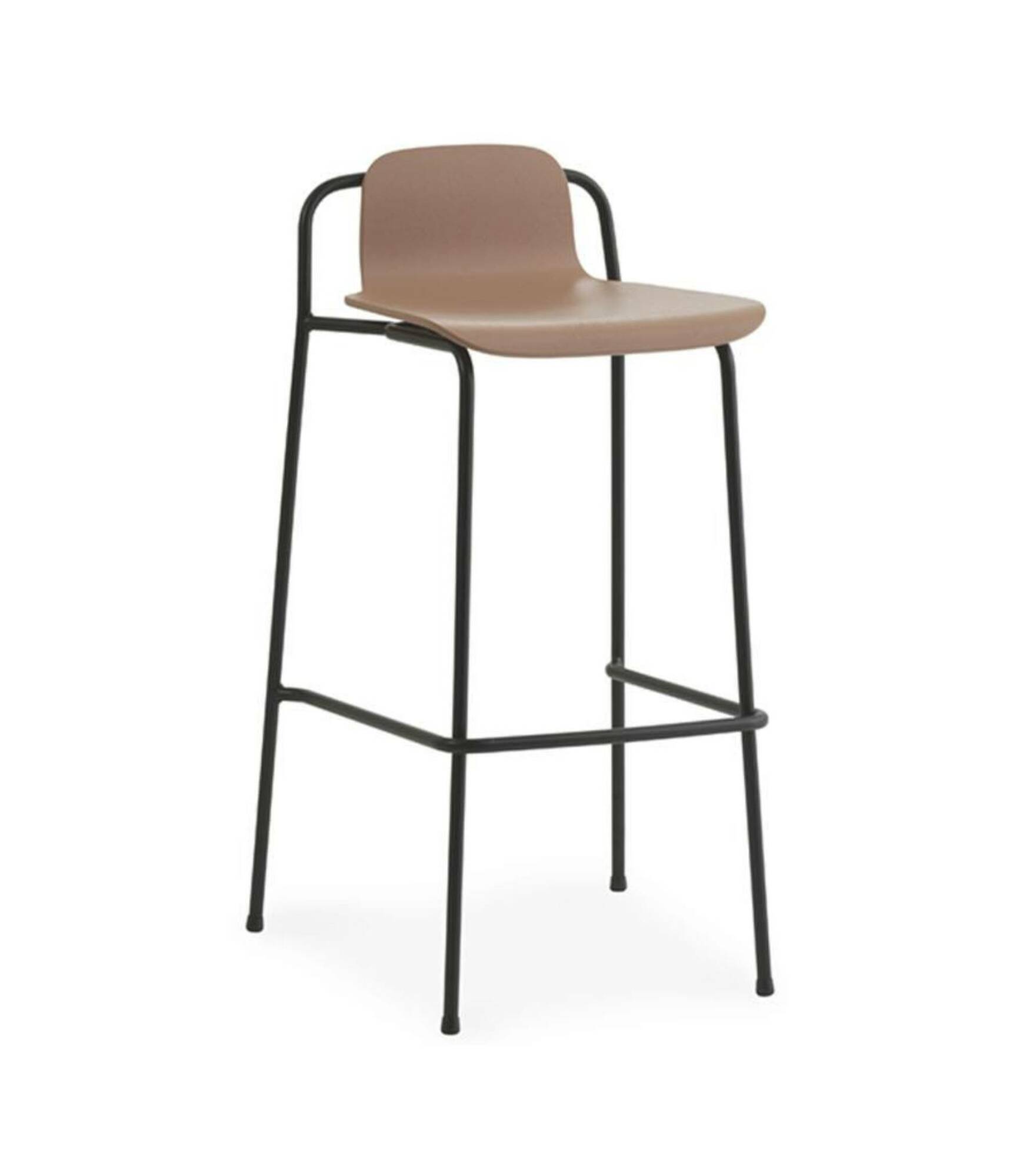 Studio Barstuhl Holz Metall Braun 0