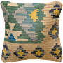 Kilim Kissenbezug Mehrfarbig 0