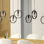 Pendant lamp 7-bulb Metal Black 3