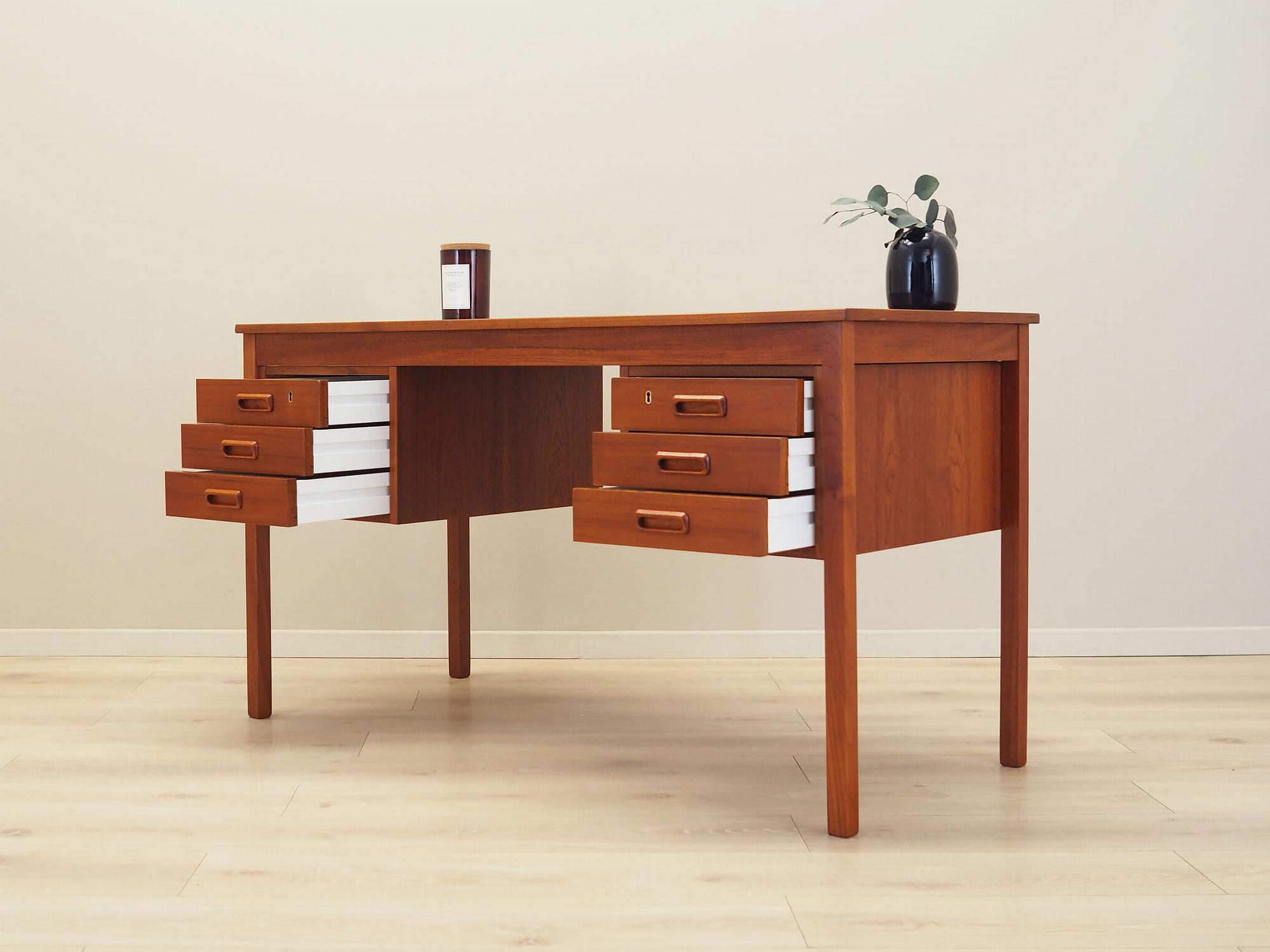 Schreibtisch Teakholz 1970er Jahre 3