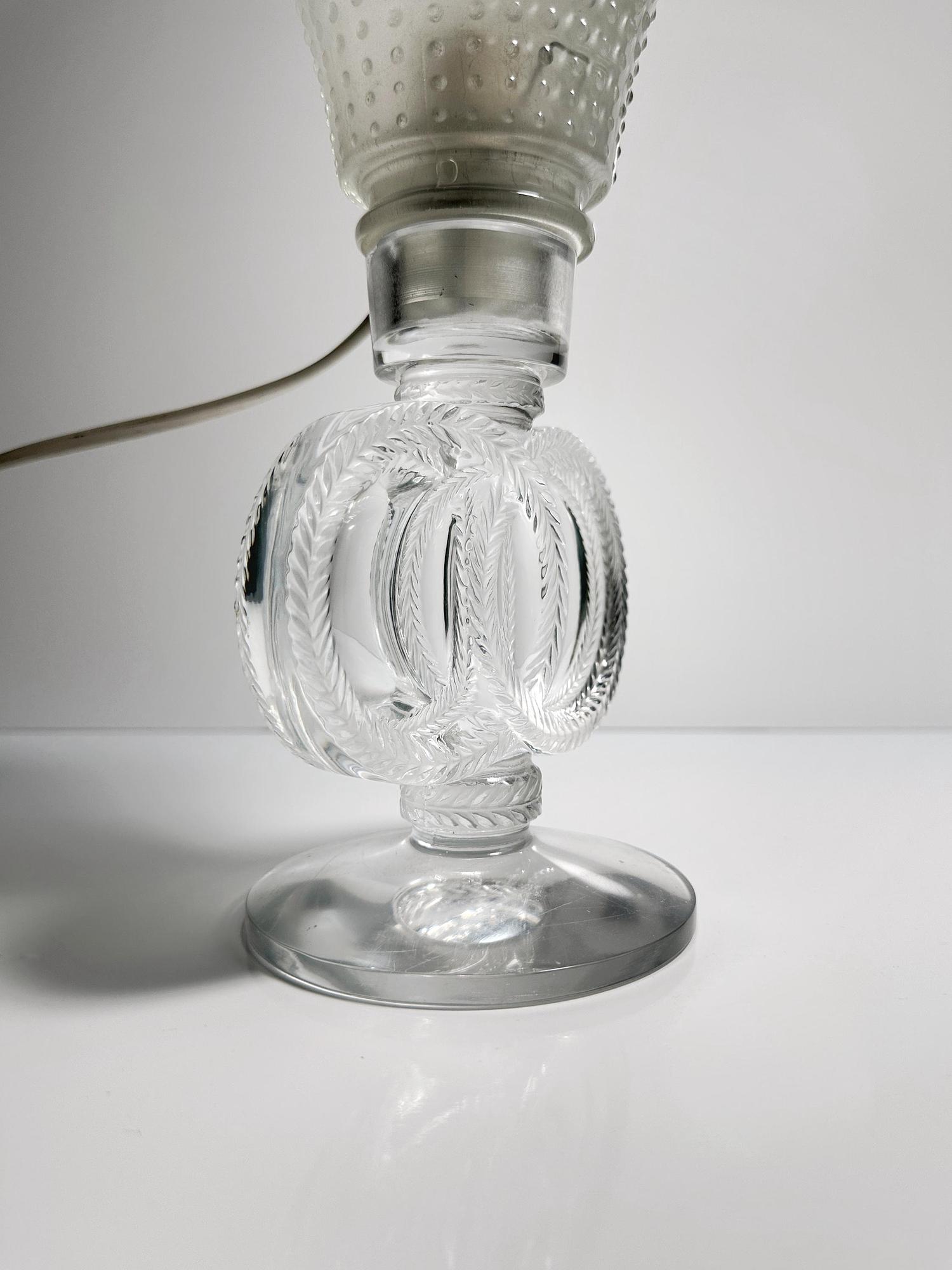 Vintage Swirl Tischlampe Muranoglas 1960er Jahre 3