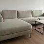 Cucita Sofa 4-Sitzer Récamiere Links Webstoff Grau 1