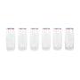 Glasses Set of 6 Transparent 1970s 0