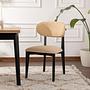 2x Lionte Dining Chair Wood veneer Cream white 1