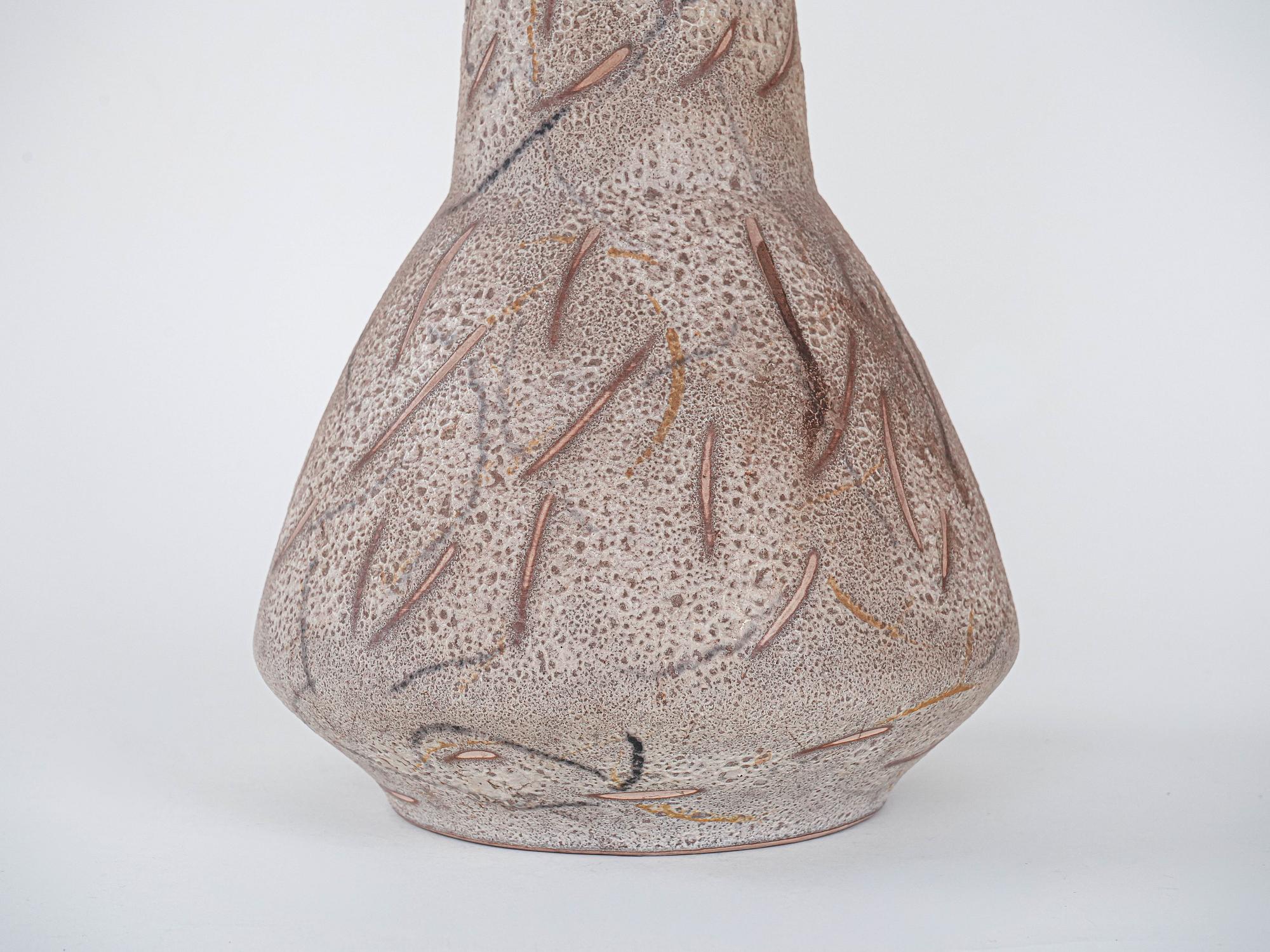 Keramik-Boho-Vase 1960er Jahre 2
