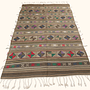 Vintage Kilim Teppich Wolle Mehrfarbig 4