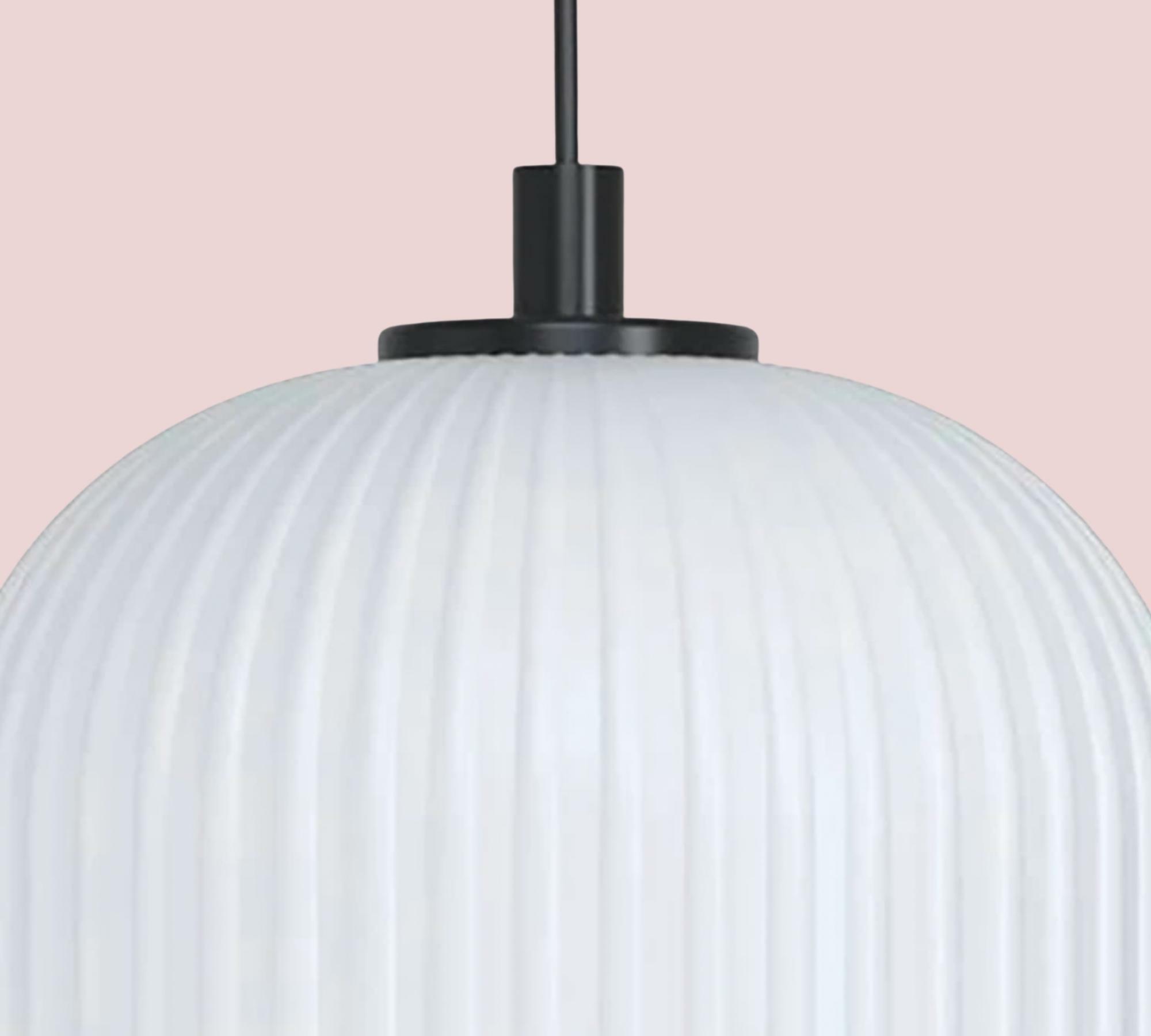 Pendant lamp frosted glass with textured surface 1