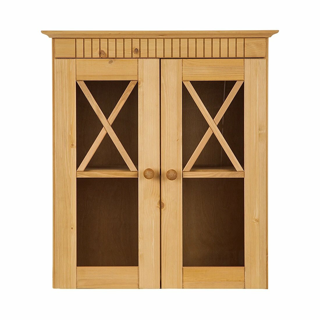 Hängeschrank Holz Braun 2
