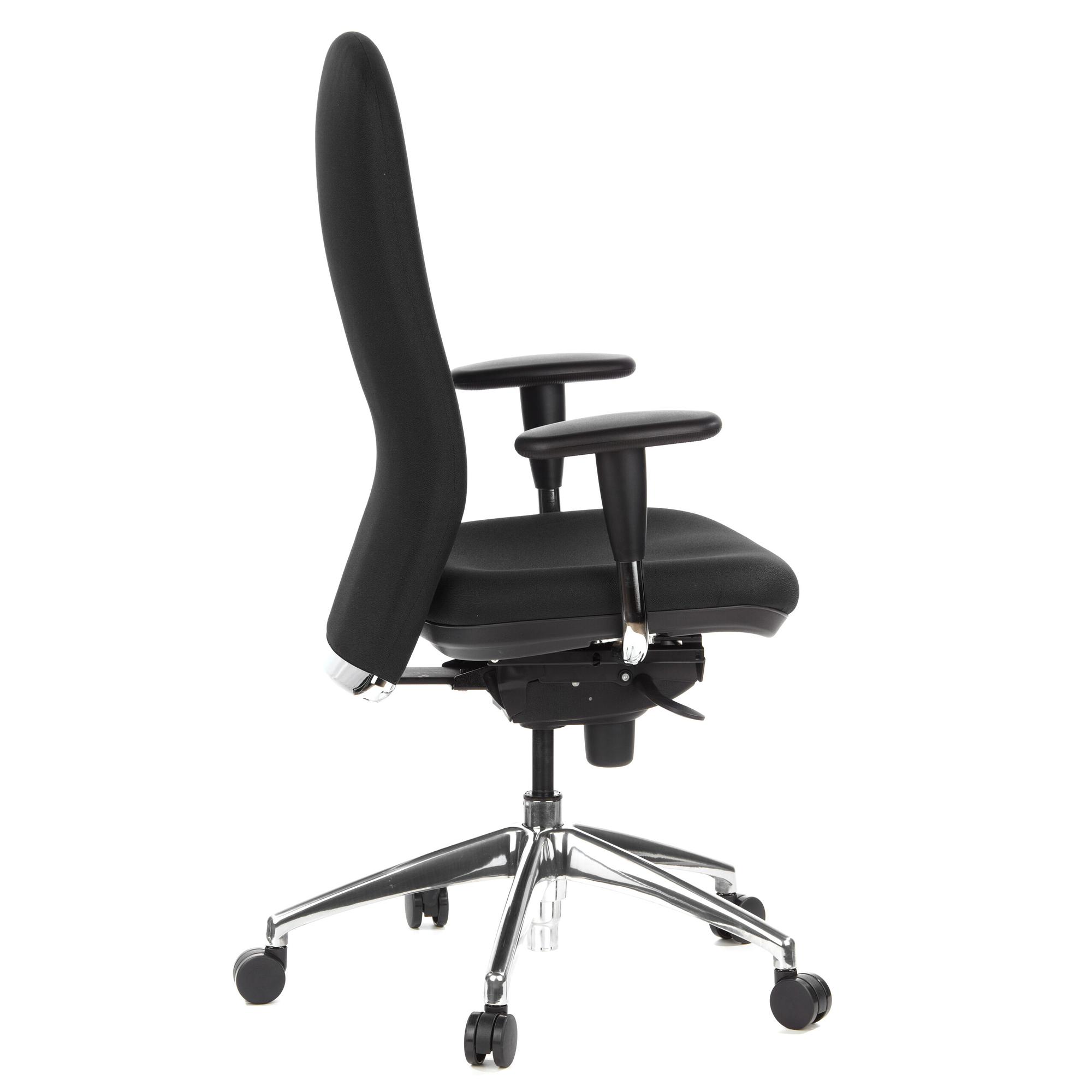 HIGH-TEC Bürostuhl Stoff Schwarz 2