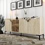 Venedik Sideboard Walnussbraun Steinoptik 2