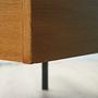 Vintage Schreibtisch Eschenholz Braun 1980er Jahre 10