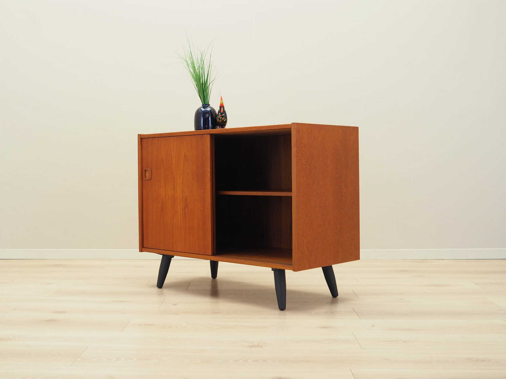 Vintage Schrank Teakholz Braun 1970er Jahre 4