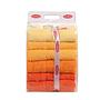 4x asciugamani da bagno Rainbow cotone arancione 4