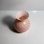 Vintage Vase Muranoglas Rosa 1950s 1
