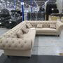 Großes Ecksofa in Chesterfield-Optik 2