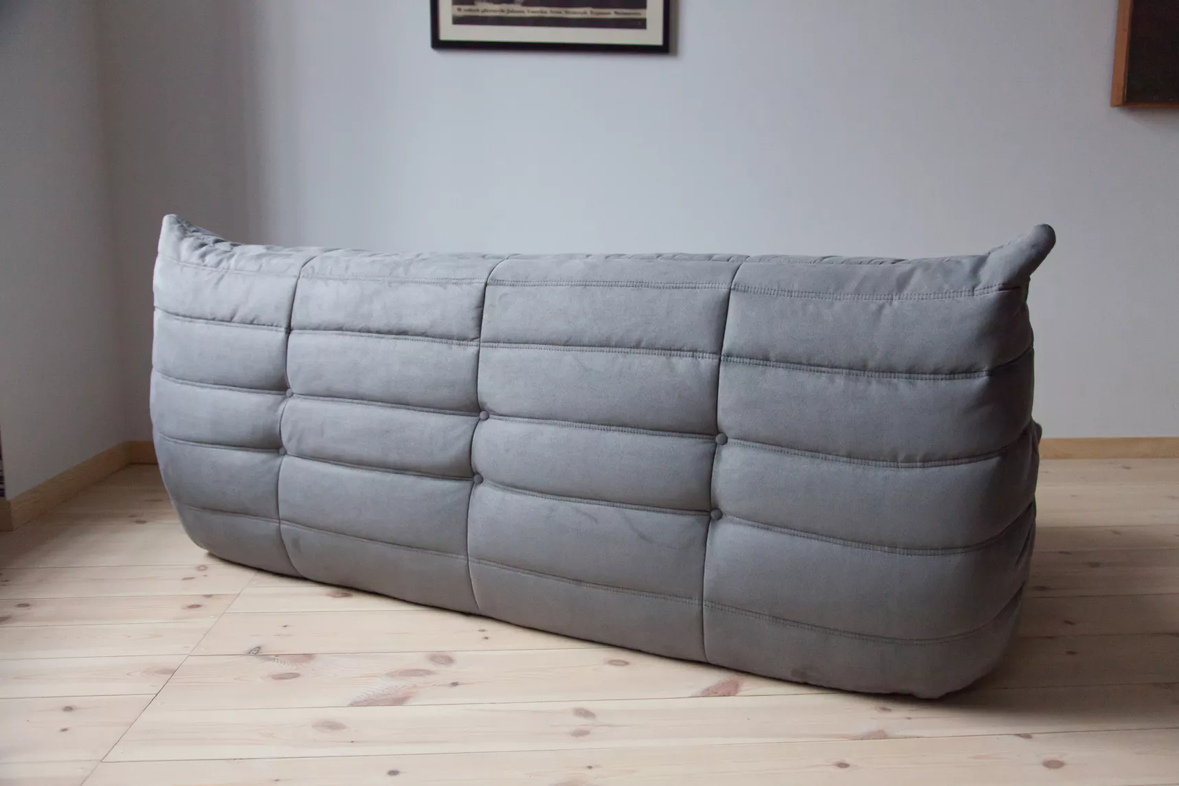 Togo Sofa 3-Sitzer Textil Grau 5