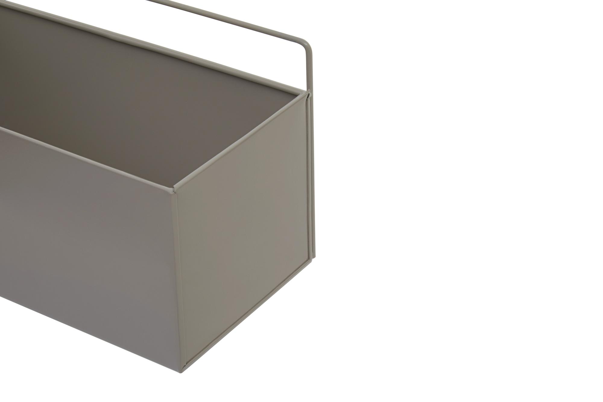 Ascher Wand-Pflanzkasten Grau
 2