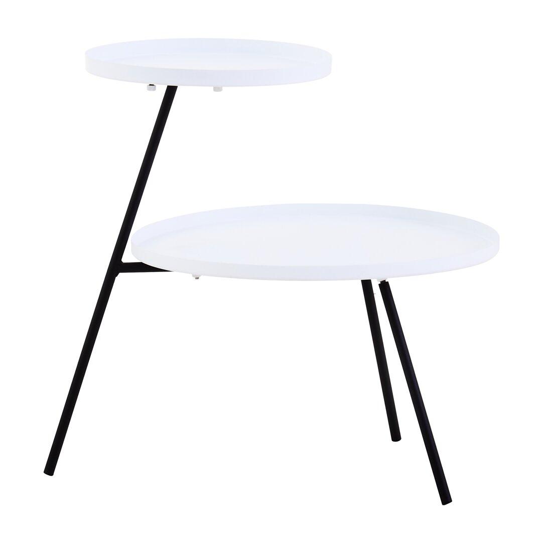 Trosa Two Tier Weiß und Gold Beistelltisch
 2