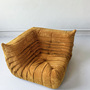 Togo Ecksofa Cord Sandbraun 0